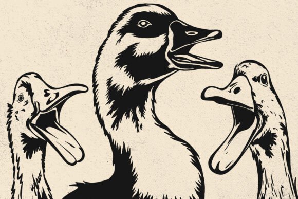Download Funny Goose SVG, Silhouette Vector Files - Vector Collection