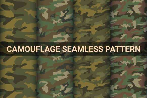 Download Camouflage Seamless Vector Patterns. - Vector Collection