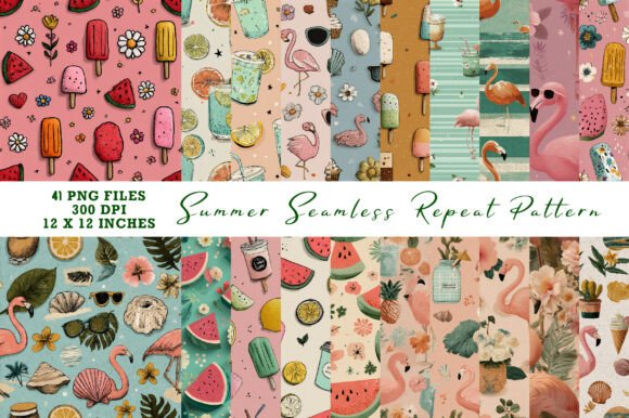 Download Summer Seamless Repeat Pattern - Repeat pattern Collection