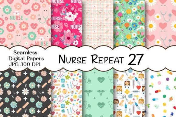 Download Nurse Seamless Repeat Pattern - Repeat pattern Collection