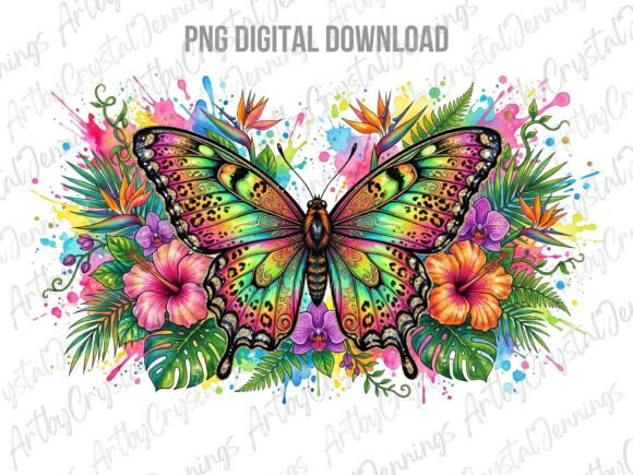 Download Vibrant Leopard Butterfly PNG - Vibrant Collection