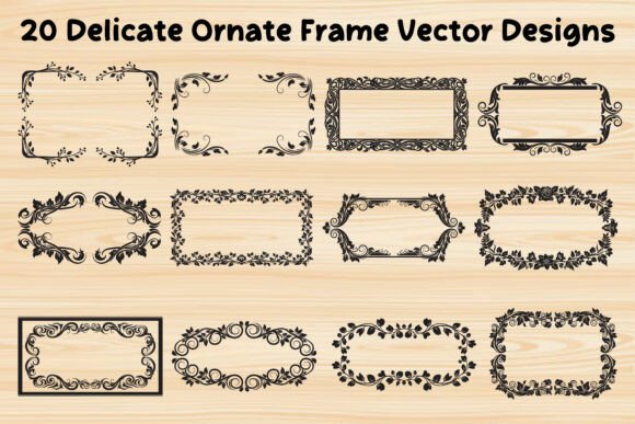 Download Delicate Ornate Frame Vector Designs - Vector Collection