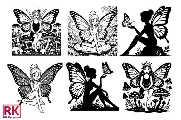 Download Fairy Silhouette SVG Bundle Vector - Vector Collection
