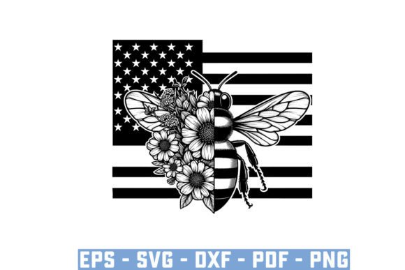 Download Gift Bee with Flowers Funny Vector Files - Vector Collection