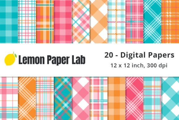 Download Plaid Digital Repeat Pattern for Summer - Repeat pattern Collection