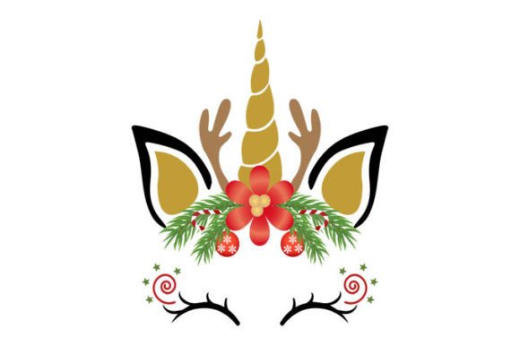 Download Christmas Unicorn, Vector Designs - Vector Collection