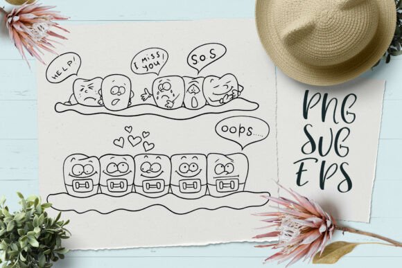 Download Braces on Teeth Vector Graphics SVG, EPS - Vector Collection
